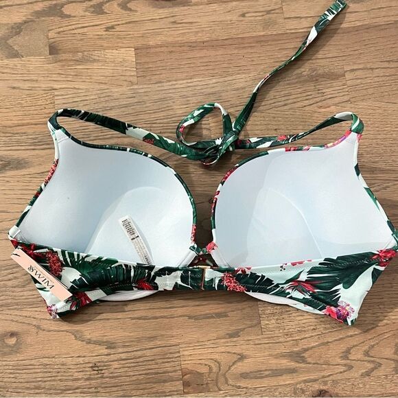 Victorias Secret Swim Bombshell Add-2-Cups Push Up Bikini Top String bottoms Set - Picture 3 of 9